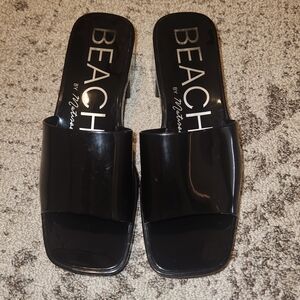 Beach By Matisse Black Jelly Sandals